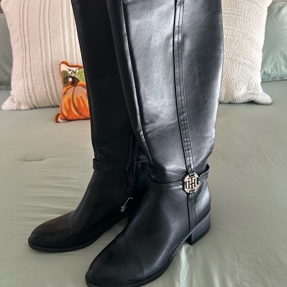 Tommy Hilfiger Black Over the Knee Boots